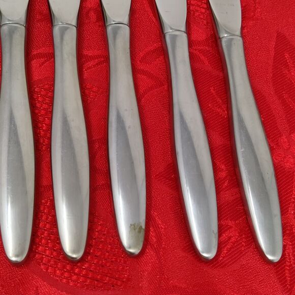 8 Stainless Steel Butter Knives Floret by Easterling Tuscan Ware Flatware 9" - Picture 9 of 12